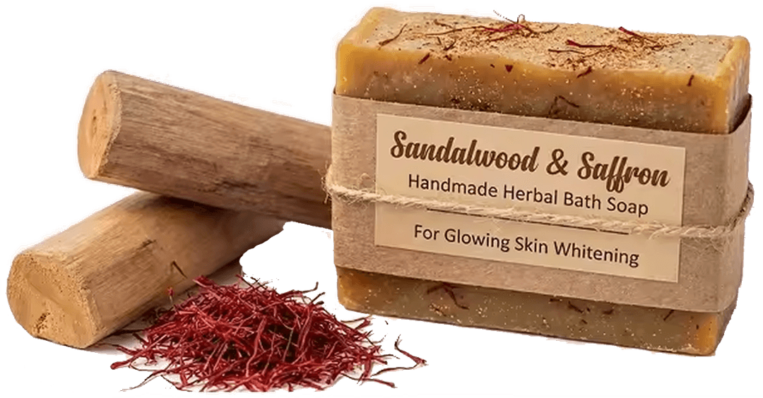 Sandalwood Saffron Luxurious Handcrafted Bathing Soap 120g